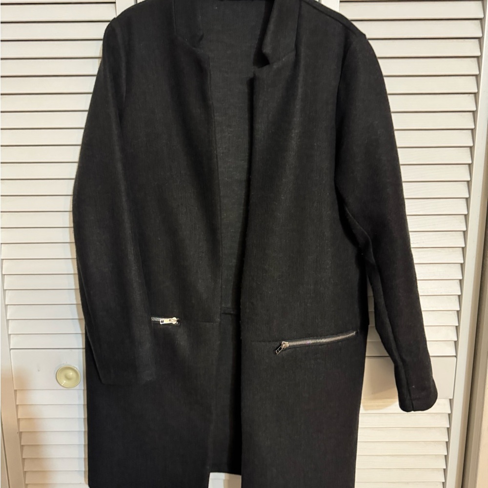 Chic Black Women's Trench Coat